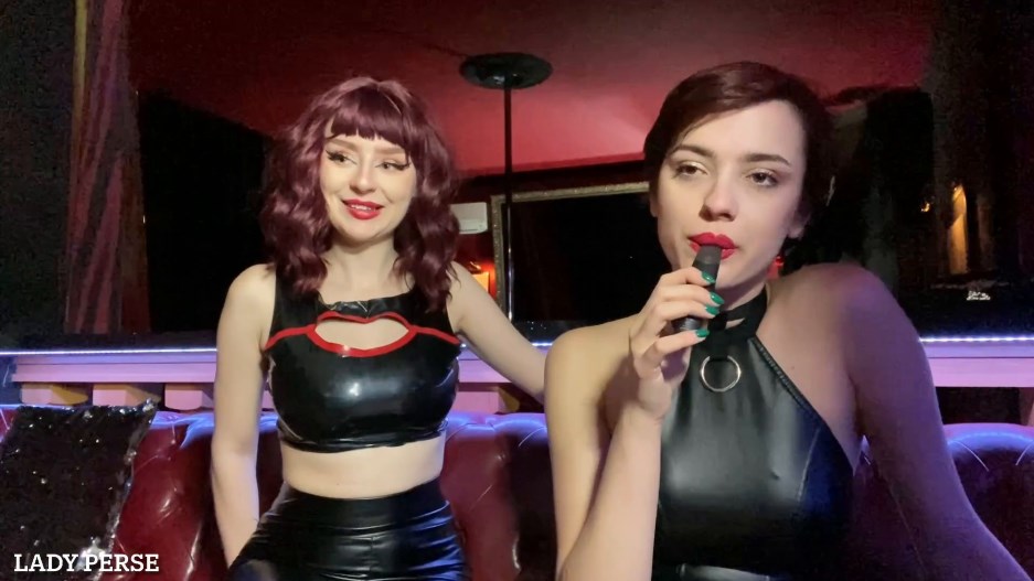 Lady Perse and Cherrie Velvet – We Found Your Dirty Secret, So You Will Be Our Sissy Slut